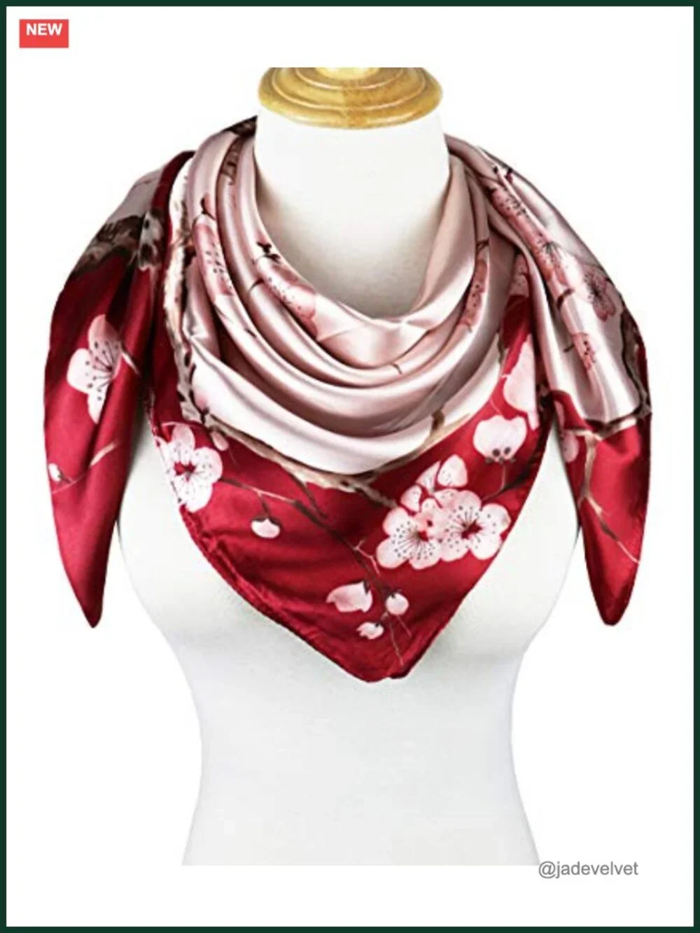 Satin Head Scarf for Women Silk Like Hair Wrap, 35x35 Large Square Bandana